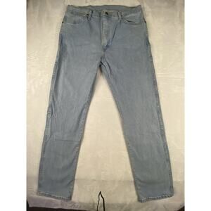 Wrangler Cowboy Cut Light Blue Denim Cotton Men's Jeans Size 34x34